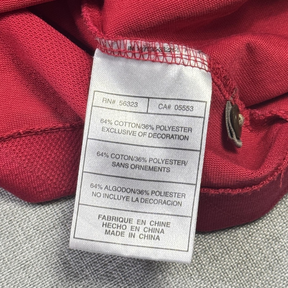 Tiger Woods Collection Sunday Red Argyle Polo Golf Shirt Mens XL Nike Dri-FIT - Picture 4 of 11